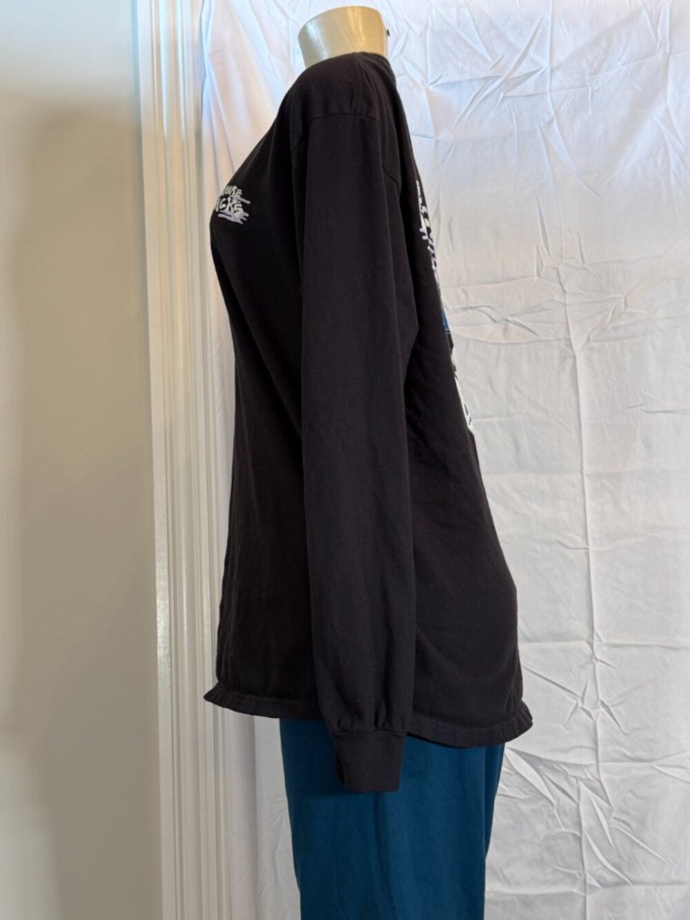 Naturebacks Black LS sleeve Spooky Waterfall Tee Adult L - Picture 2 of 4